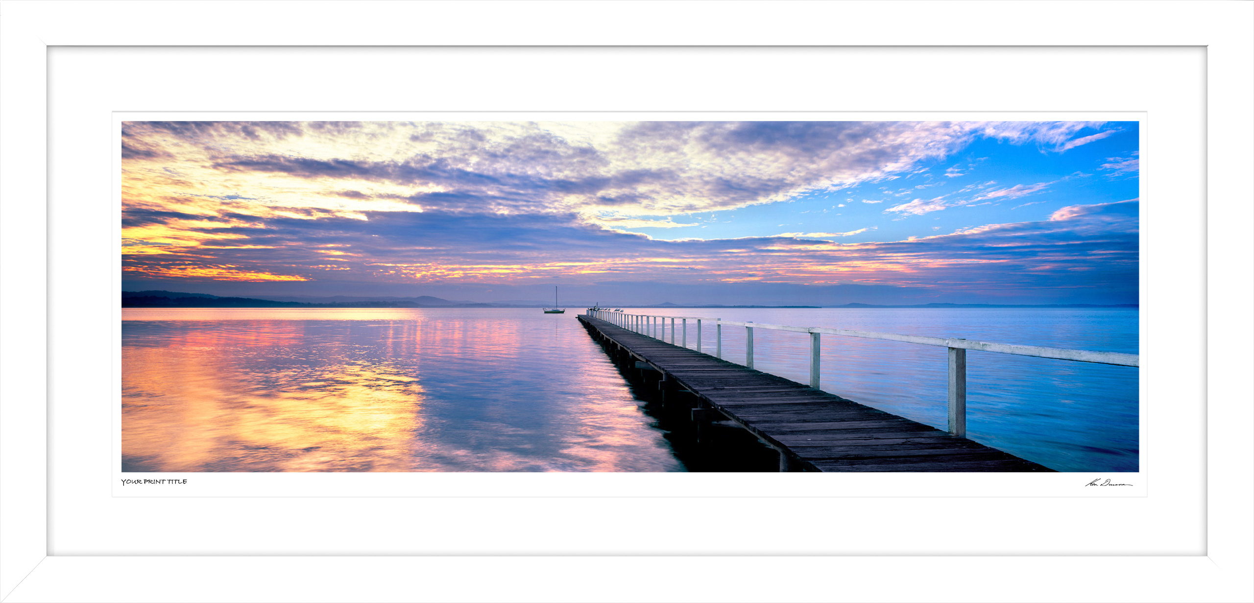 Day's End. 60inch Framed Print registration number 29/300