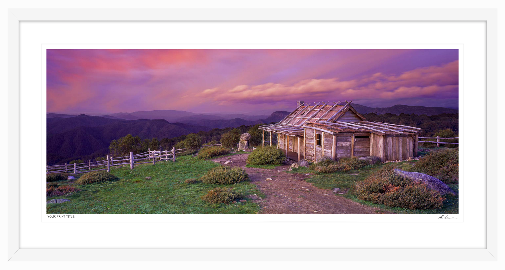 50inch Limited Edition Dreams Of Yesterday, VIC. Framed Dimensions 808mm (h) x 1560mm (w). Registration number 254/2000
